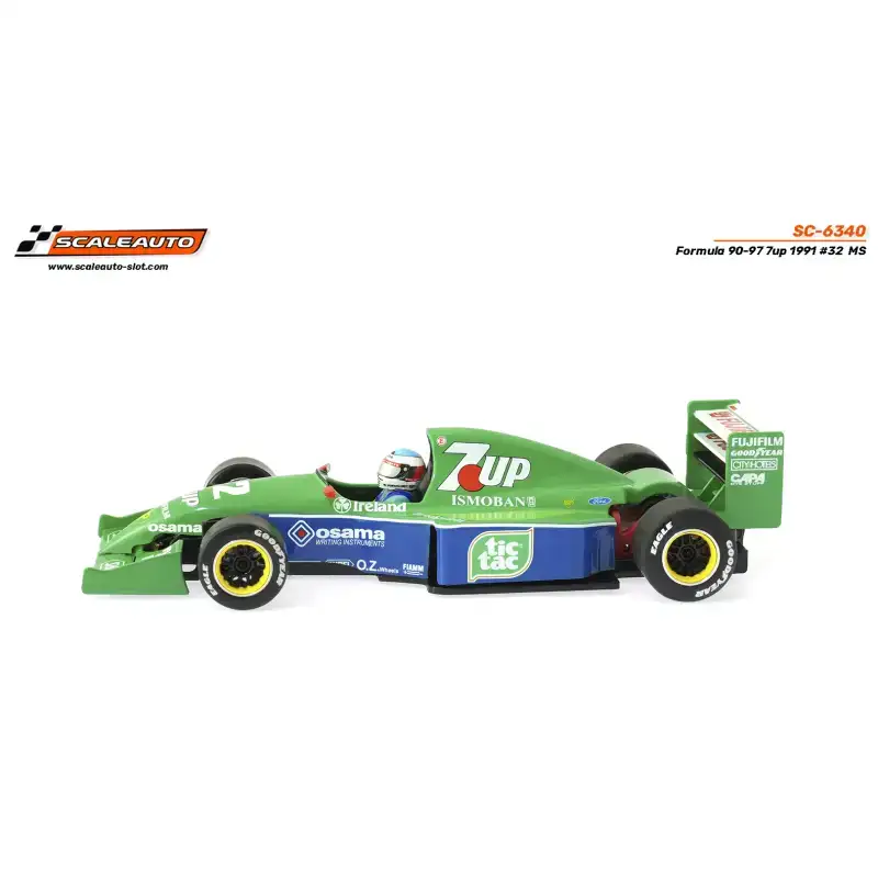Scaleauto F1 Jordan 191 Fuji Film 7-Up #32 - 1:32 Slot Car - Image 2
