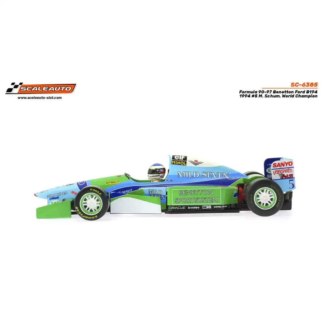 Scaleauto F1 Benetton B194 Mild Seven #5 - 1:32 Slot Car - Image 2