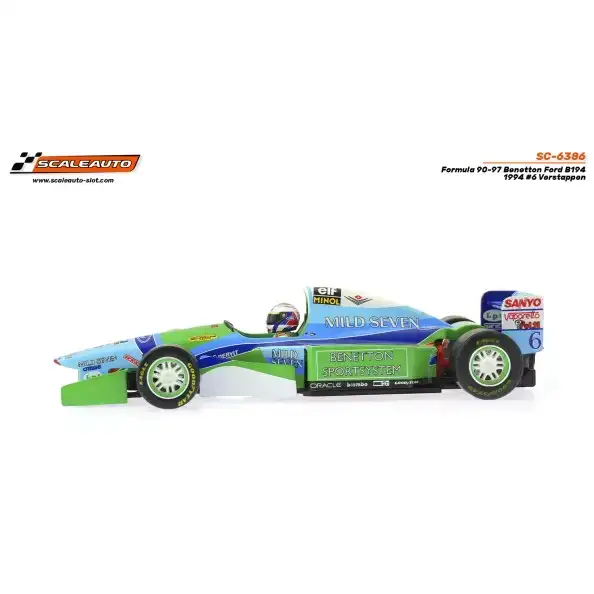SC6386 Scaleauto F1 Benetton B194 Mild Seven #6 - 1:32 Slot Car - Image 3
