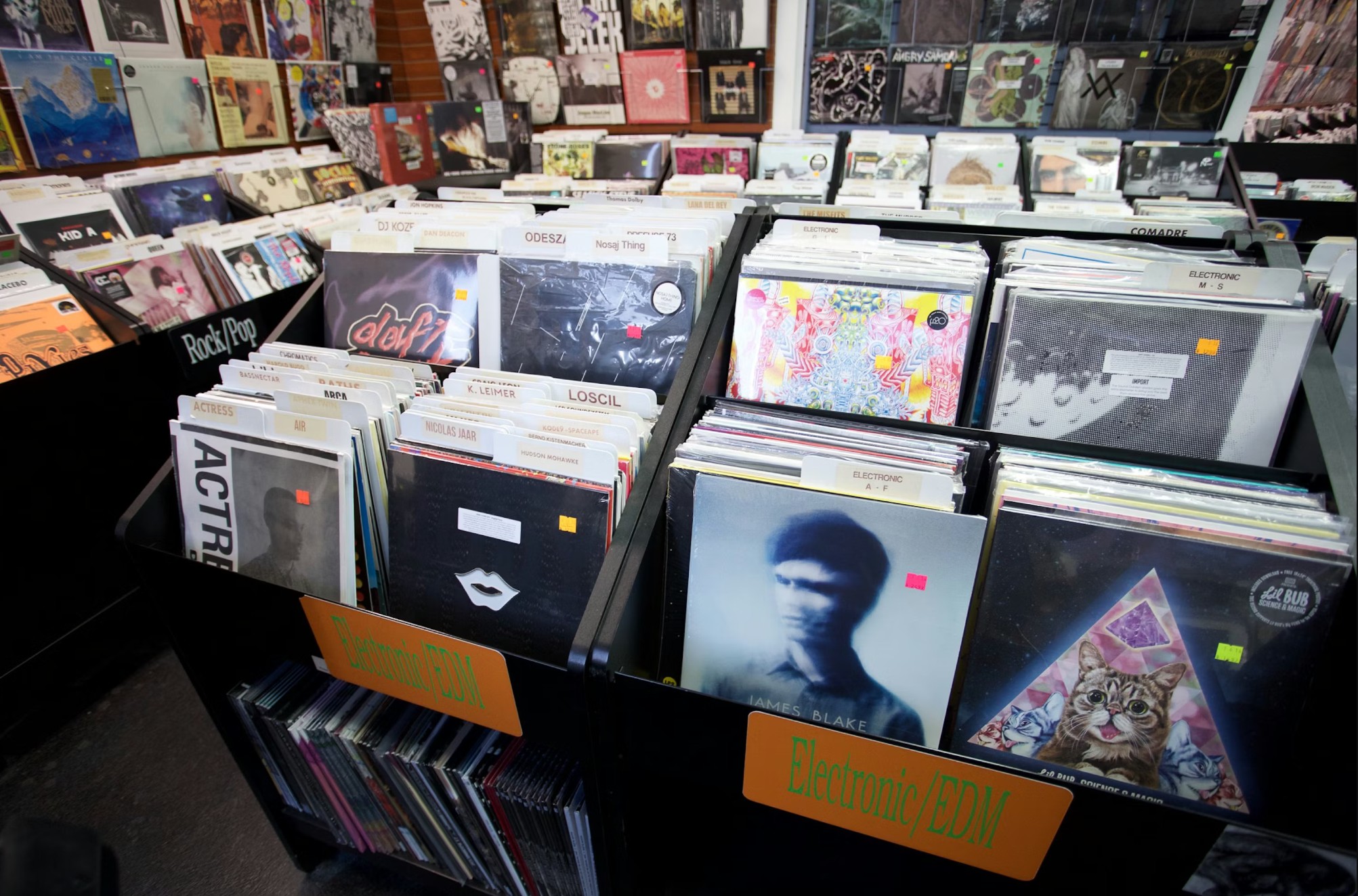 Vinyl record shop